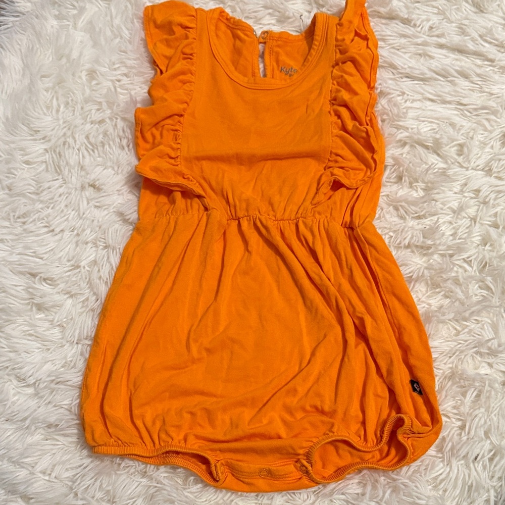 Kyte Tangerine Bubble Romper